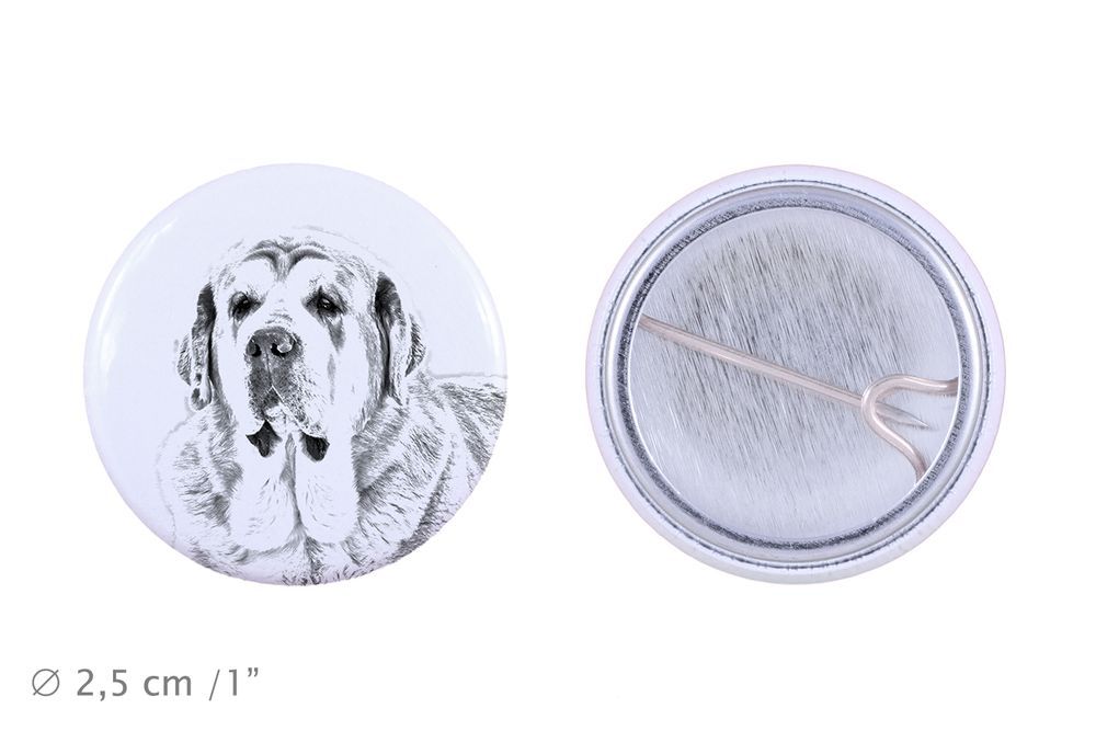Mastif hiszpański przypinka z psem mała Art-Dog