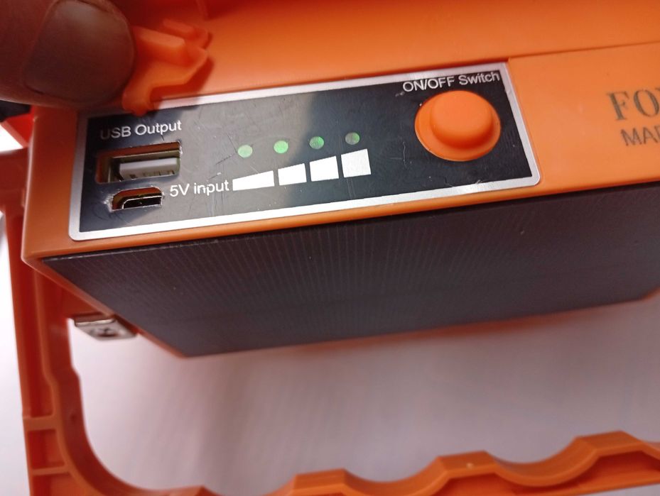 Аккумуляторный LED фонарь 30W + power bank ,с солнечной панелью