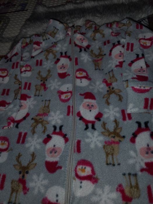 Ромпер флисовий 80 р. Клетка