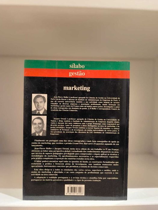 Livro "Marketing" de J.-P. Helfer e J. Ordoni