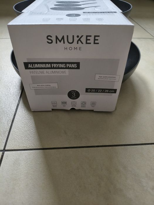 Zestaw 3 patelni  smukee