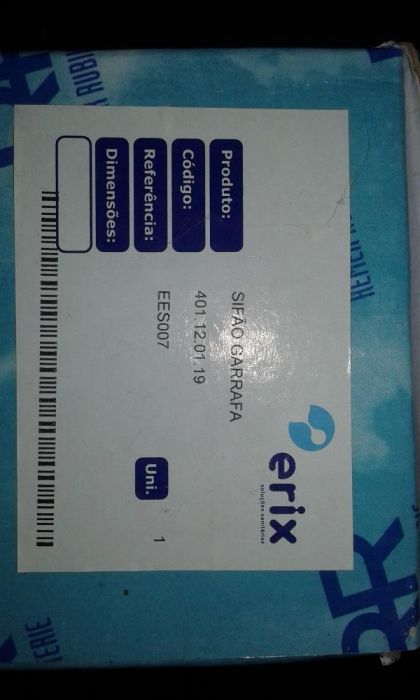 Sifão em inox Erin - Novos