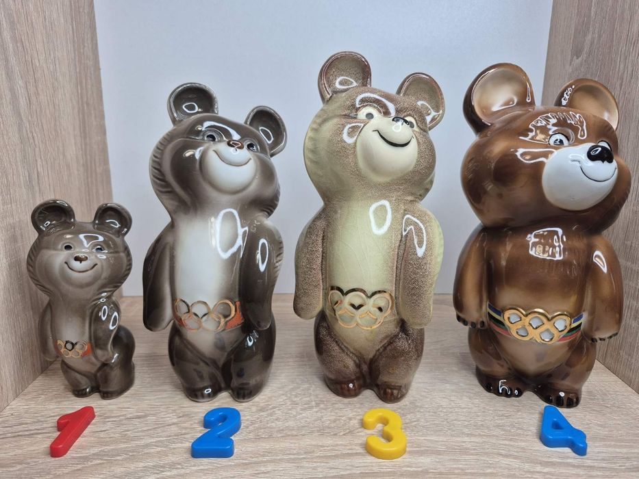 Мишка олимпийский статуэтка олімпійський ведмедик