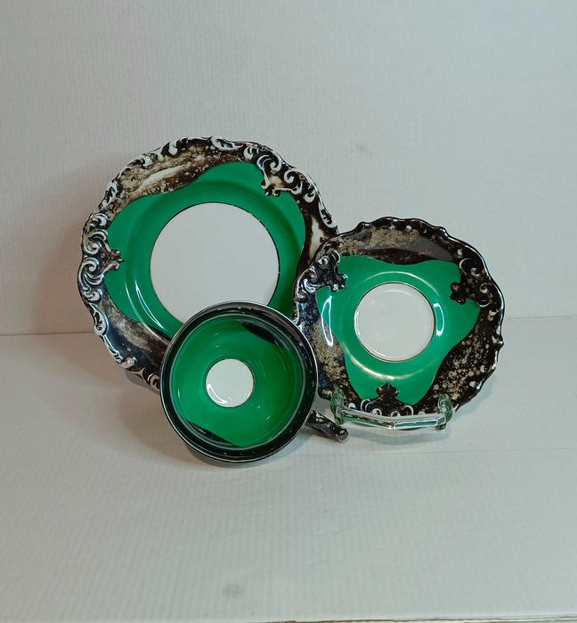 Zestaw śniadaniowy, trio, porcelana, RS Tillowitz EPOS, Tułowice