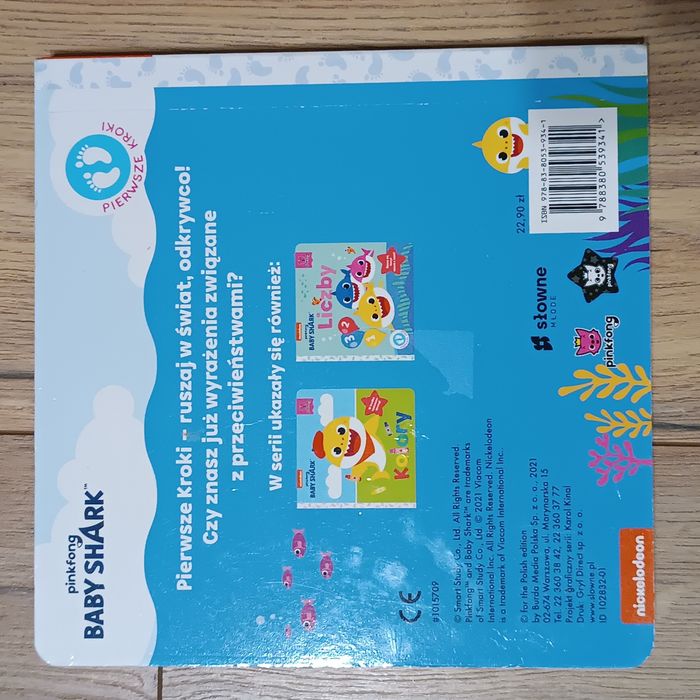 Baby shark przeciwieństwa Książka dla dzieci