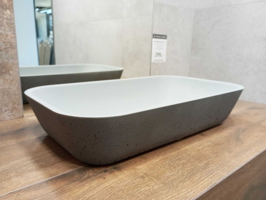 Dremex Chuck umywalka nablatowa Quartz Antracyt 60x35