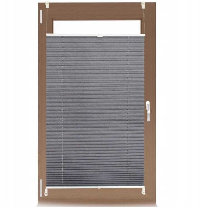 Roleta plisowana Relaxdays 100cm x 130cm szara