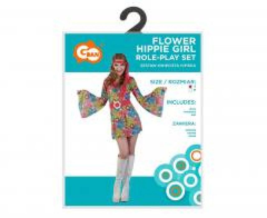 Strój dla dorosłych Kwiecista Hipiska rozm. S Godan