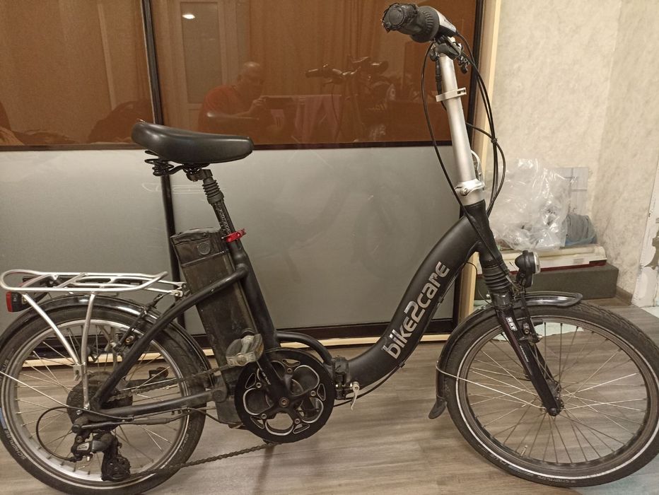 Электронный складной велосипед bike2care