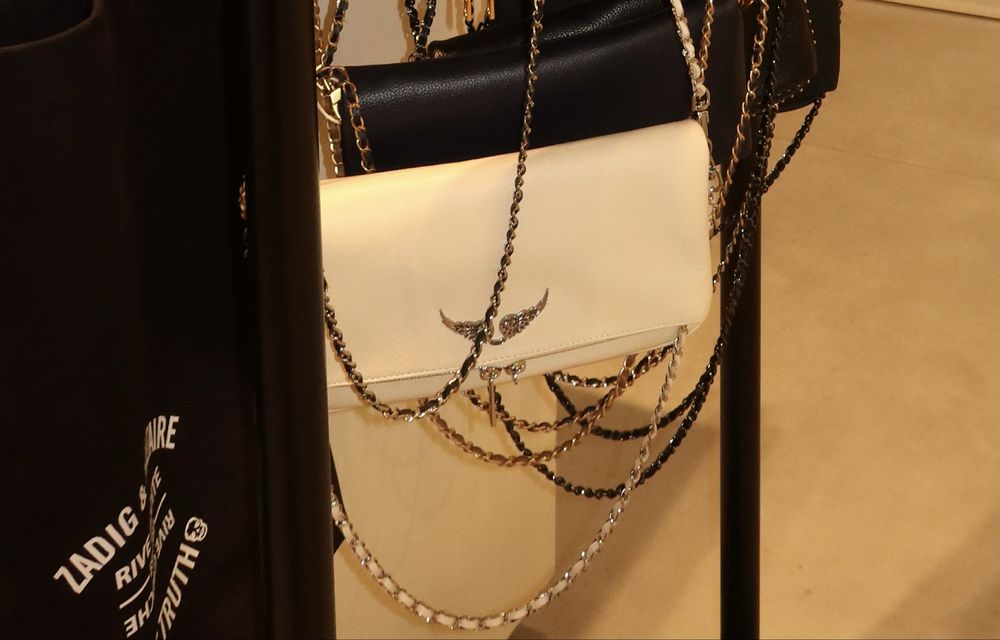 Сумка клатч zadig&voltaire bag rock молочна/біла