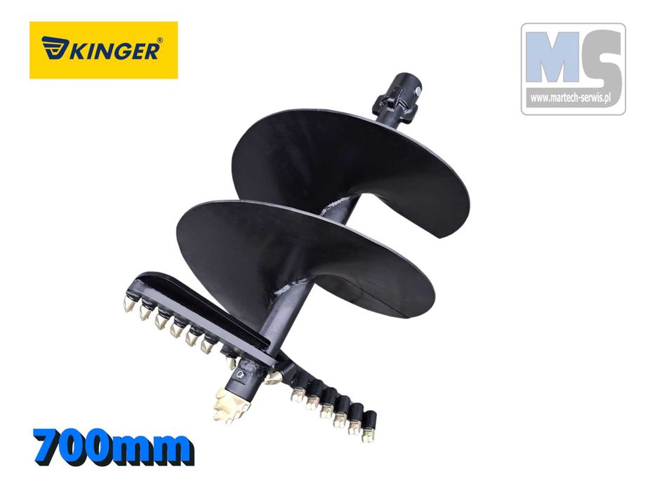 Wiertło do wiertnicy hydraulicznej z zębami z wolframu fi700