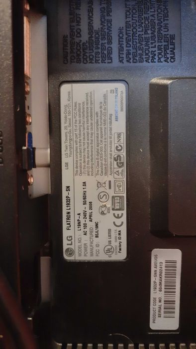 Monitor LG FLATRON L1932P