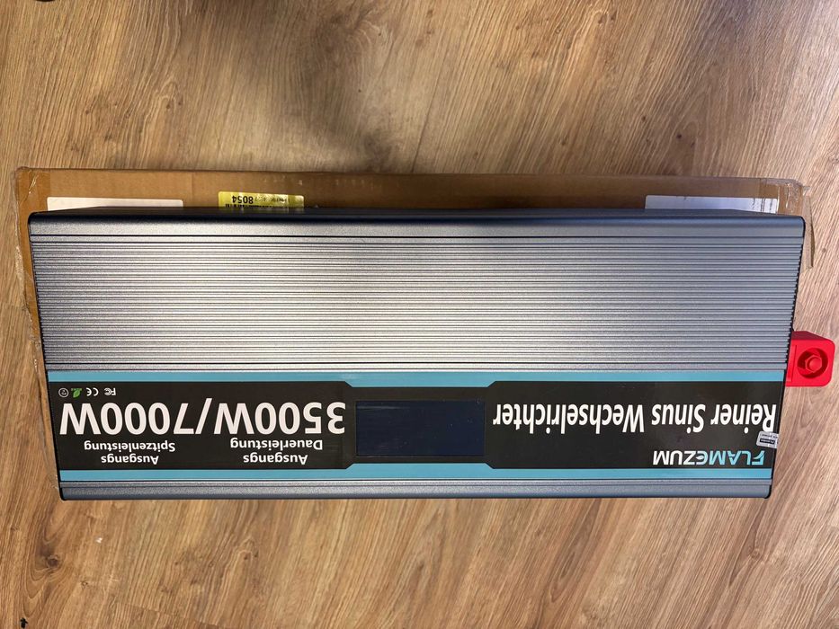 Falownik Sinusoidalny 3500 W FLAMEZUM 12V/230V Przetwornica napięcia