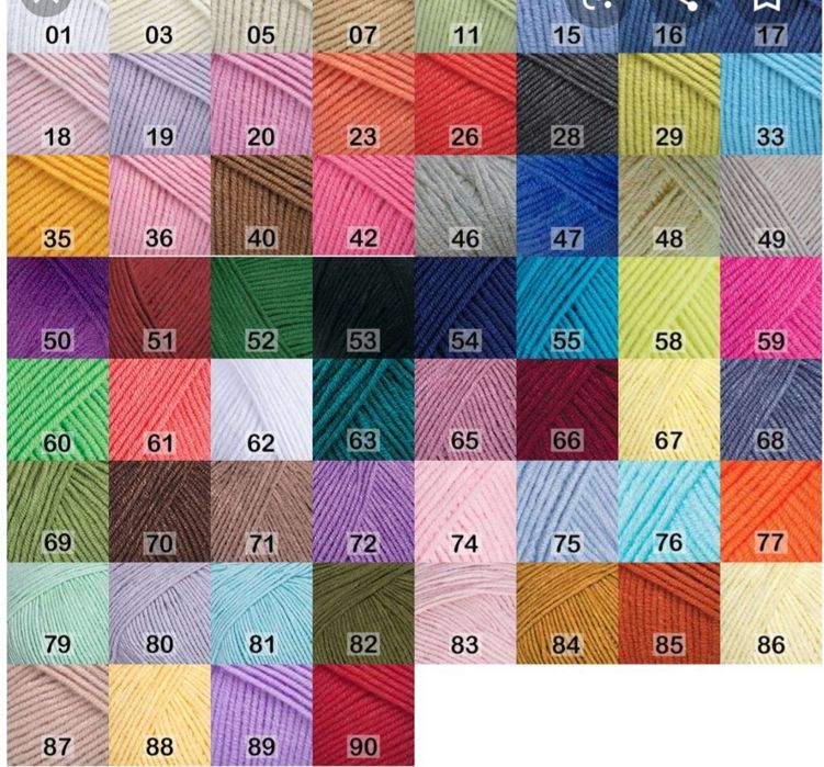 Yarnart Jeans хлопок с акрилом