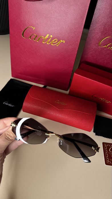 Окуляри очки Cartier panthere ромби з поляризацією
