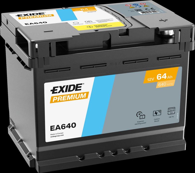 Акумулятор EXIDE Premium Carbon Boost 2.0 6ст 47Аг-100Аг  Іспанія