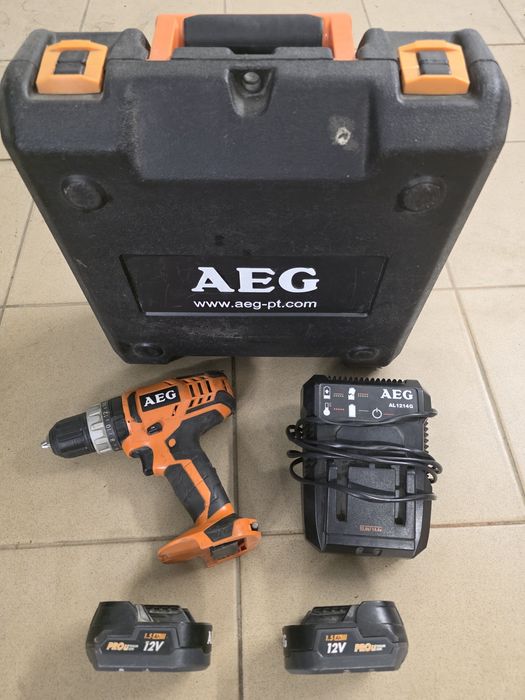 !Wiertarko-Wkrętarka udarowa AEG BSB 12G2 Komplet!