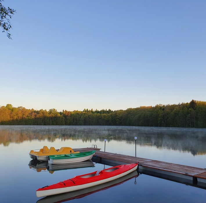 Domki nad jeziorem Krąg, Basen, Sauna, Jacuzzi, Kominek, Sprzęt Wodny