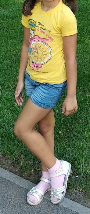 Джинсовые шорты на рост 134-146