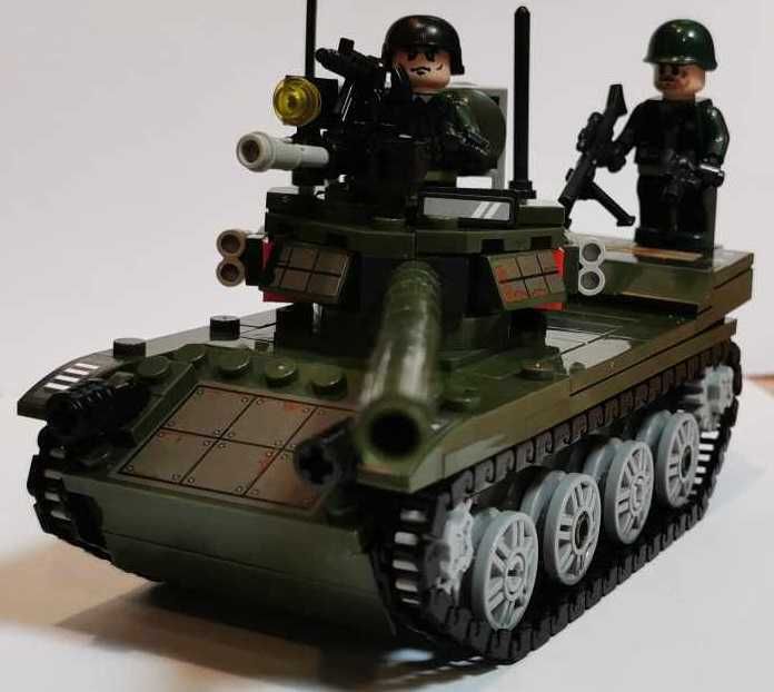 Klocki Czołg Tank T-85 Type 85 Żołnierzyki Army Wojsko Armia
