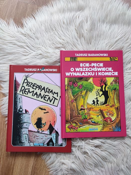 Zestaw 2 komiksów Tadeusz Baranowski Przepraszam Remanent i Ecie-pecie o wszechświecie, wynalazku i komecie
