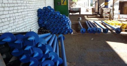 Винтовые сваи, гвинтові палі, геошуруп, изготовление, монтаж, доставка