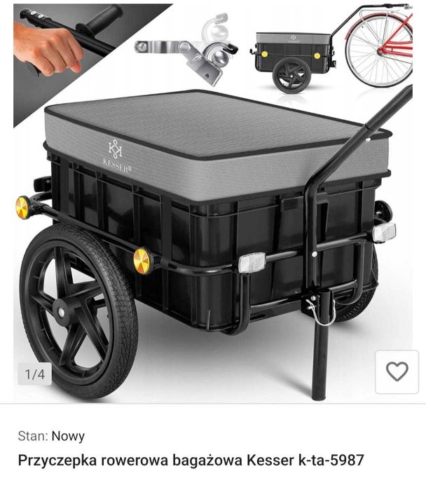 przyczepka rowerowa bagażowa kesser