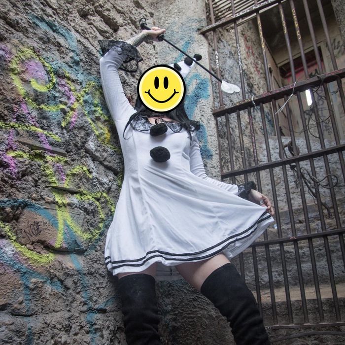 Strój Przebranie Pierrot dla kobiet L