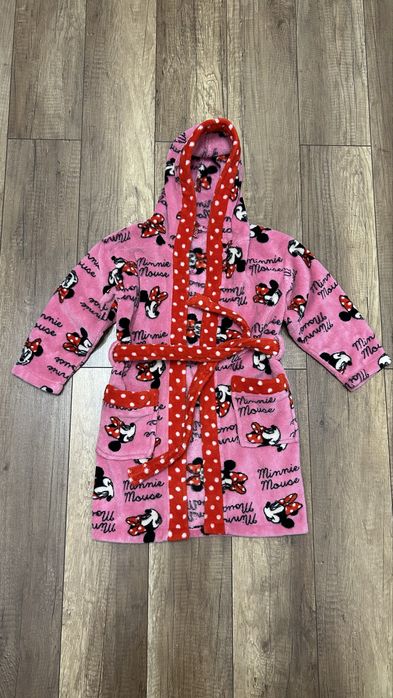 Szlafrok dziewczęcy Disney minnie mouse rozmiar 104/110