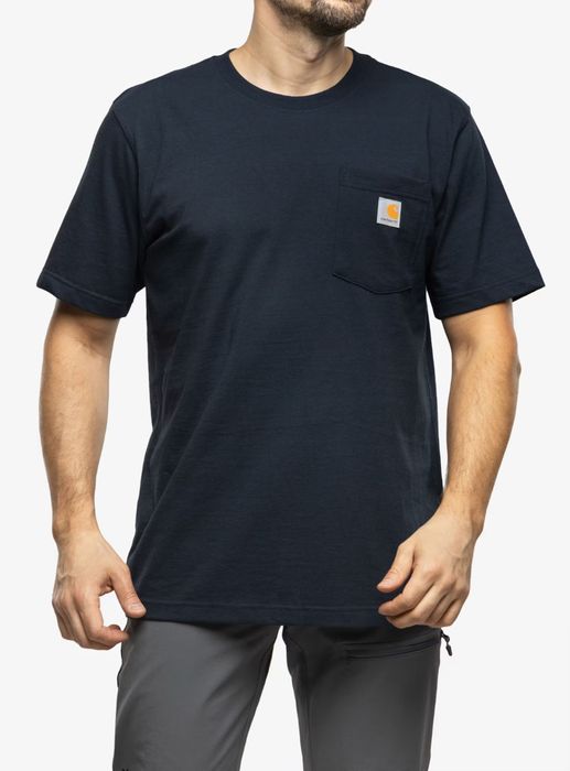 Футболка Carhartt Pocket T-Shirt K87 • Navy • Розмір M Regular