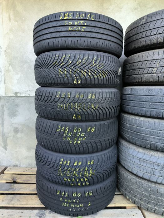 Шини розпаровки 215 60 r16 Continental Bridgestone Michelin Nokian