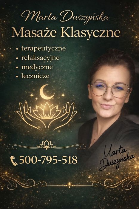 Masaże relaksacyjne, klasyczne