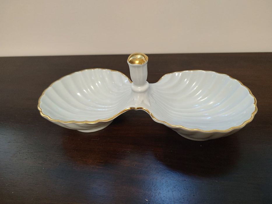 Kabaret do przekąsek porcelana belgijska