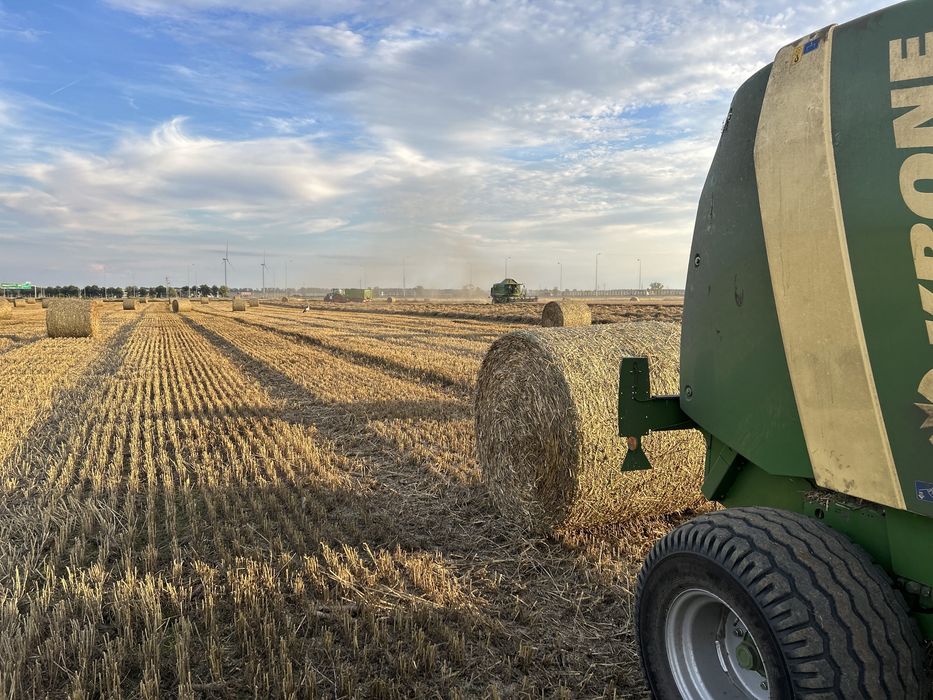 Słoma w belach .