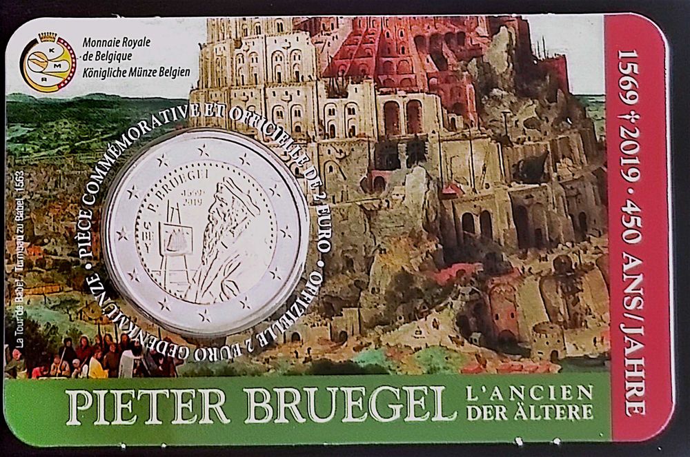 Bélgica 2€ Pieter Bruegel BNC