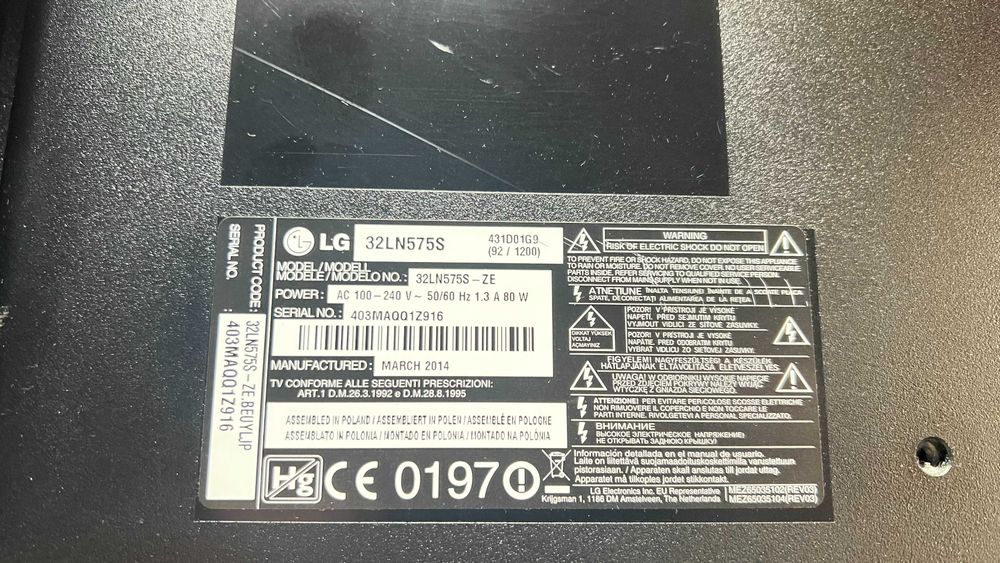 Televisor LG 32 polegadas