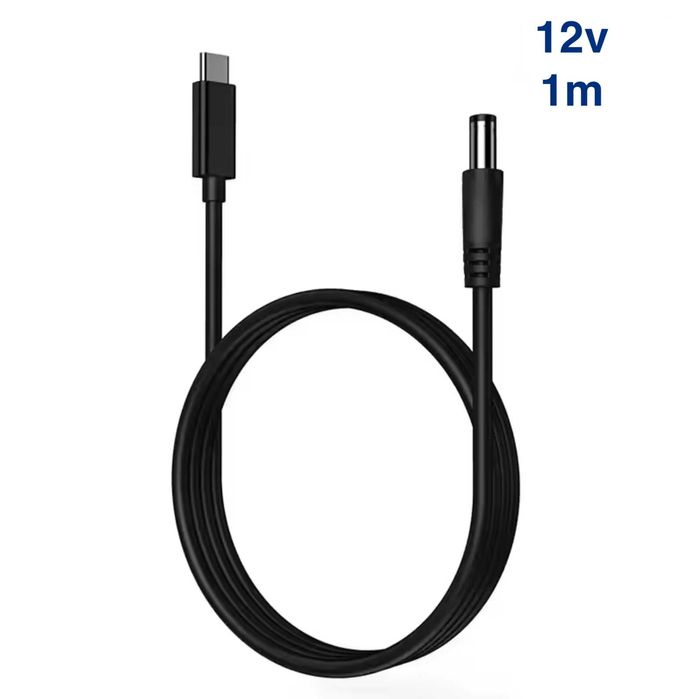 Кабель для роутера Type-C → DC 5.5×2.5 мм (сумісний з 5.5×2.1) 12V