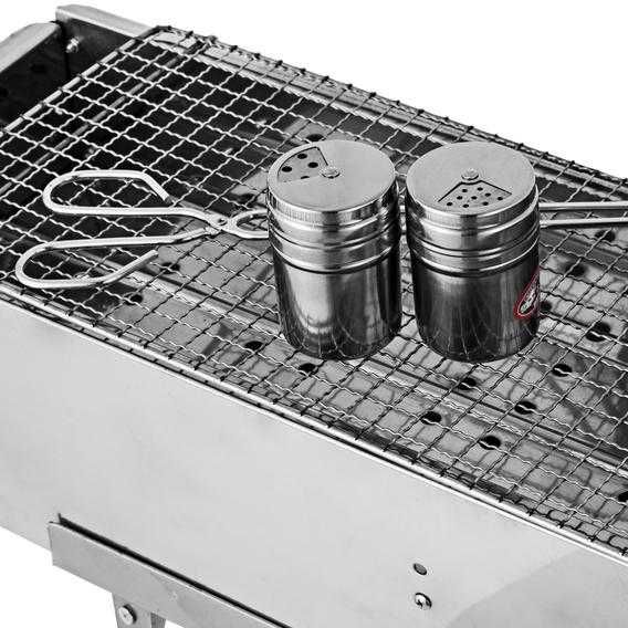 Grelhador/Fogareiro /Barbecue com grelha em Inox 80x20.5x84cm