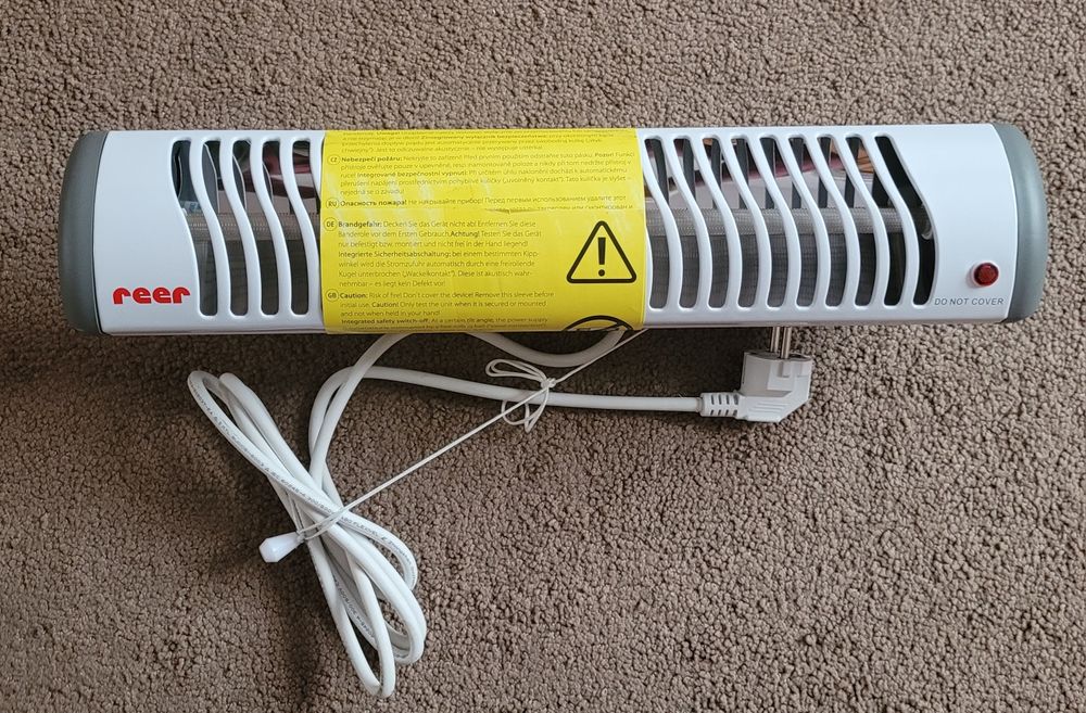 Grzejnik promiennik ze stojakiem REER 2w1 500w