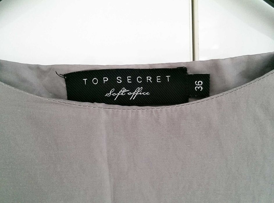 Sukienka ołówkowa szara popielata obcisła elegancka wizytowa 36