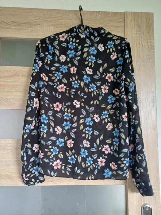 Czarna koszula w kwiaty Primark 36 S