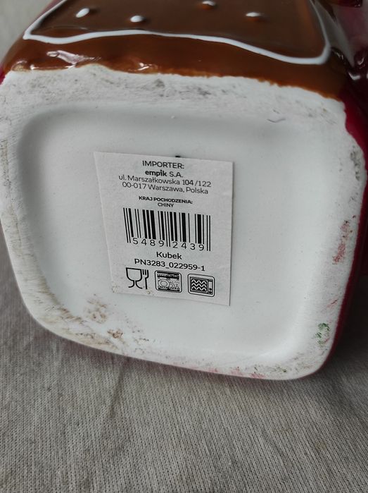 Kolekcjonerski kubek ciasteczko pierniczek czerwony dziewczynka 600 ml