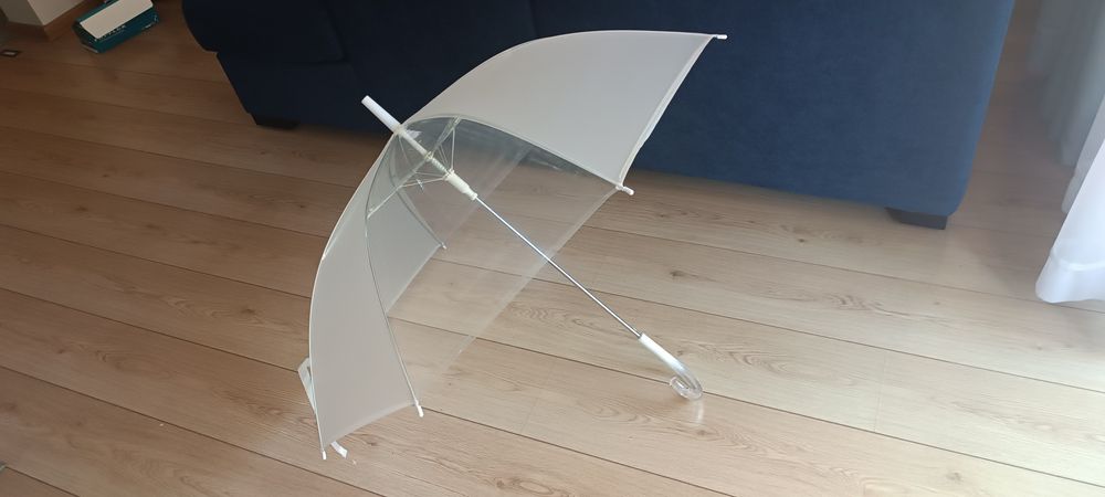 Biały Parasol ślubny