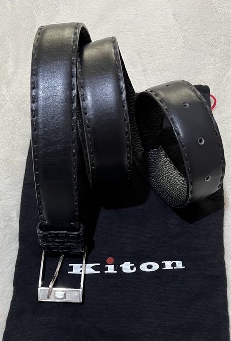 Kiton Napoli мужской кожаный ремень