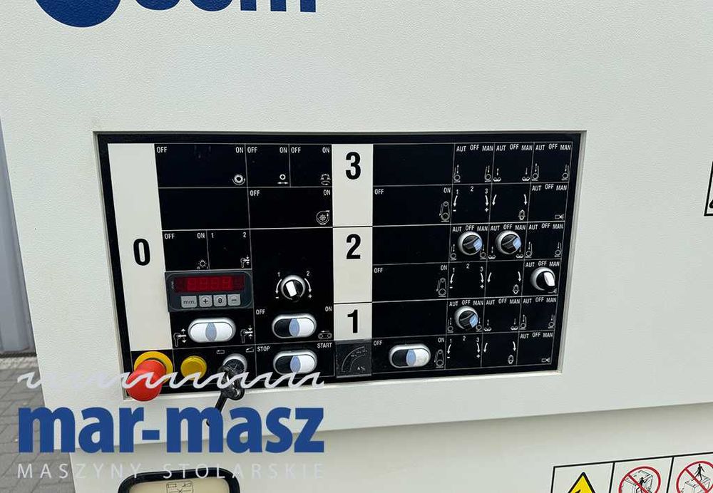 Szlifierka szerokotaśmowa SCM typ DMC30 RCS 110, 2 agregaty szlifujące + trzewik, 15kW