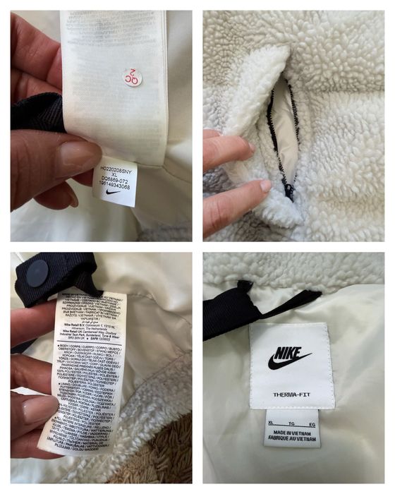 Nike Womens Therma-FIT куртка шерпа