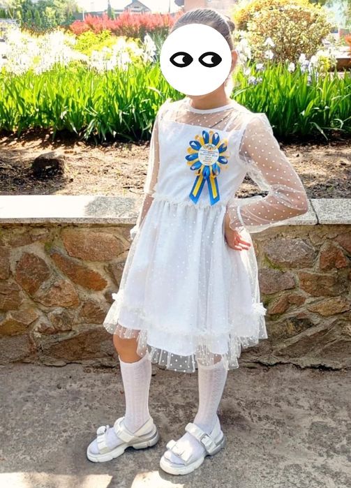 Біла сукня, біле плаття на 134 см