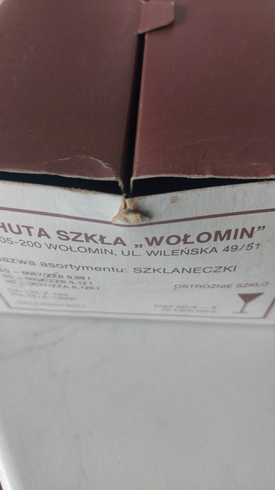 Nowe szklaneczki literatki PRL  6 sztuk,oryginalne opakowanie