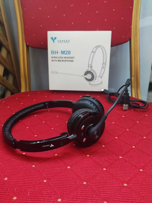 Słuchawki Bezprzewodowe Nauszne z Mikrofonem Bluetooth do MP3 telefonu