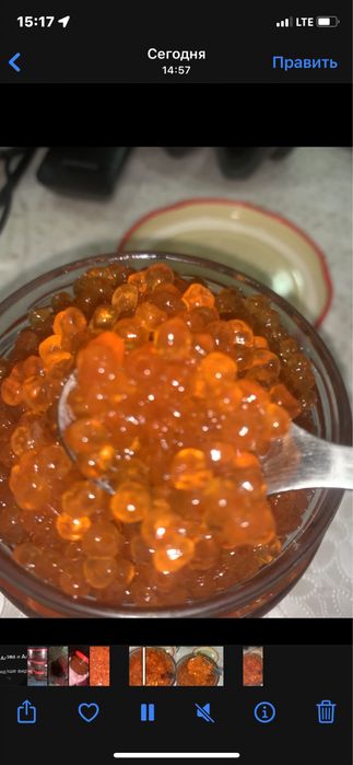 Икра кети червона малосольна